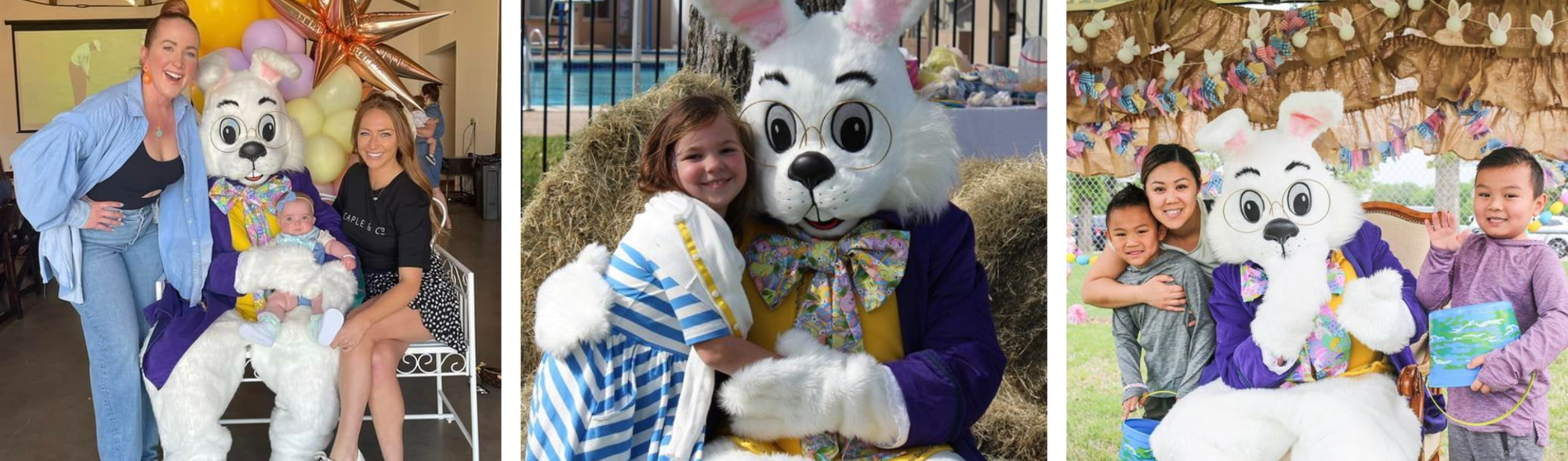 Professional Easter Bunny mascot for hire in Chicago IL for corporate and private events