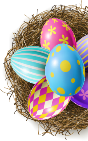 Atlanta Easter Bunny spring celebration egg basket